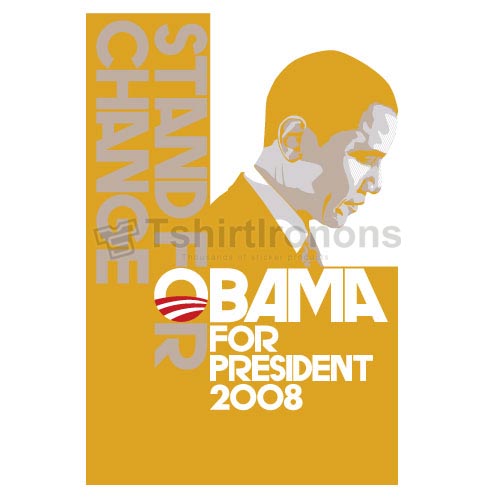 Obama T-shirts Iron On Transfers N6246 - Click Image to Close